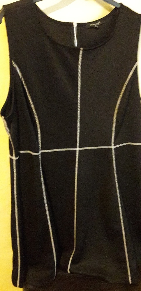 Plus Black A-Line sleeveless dress